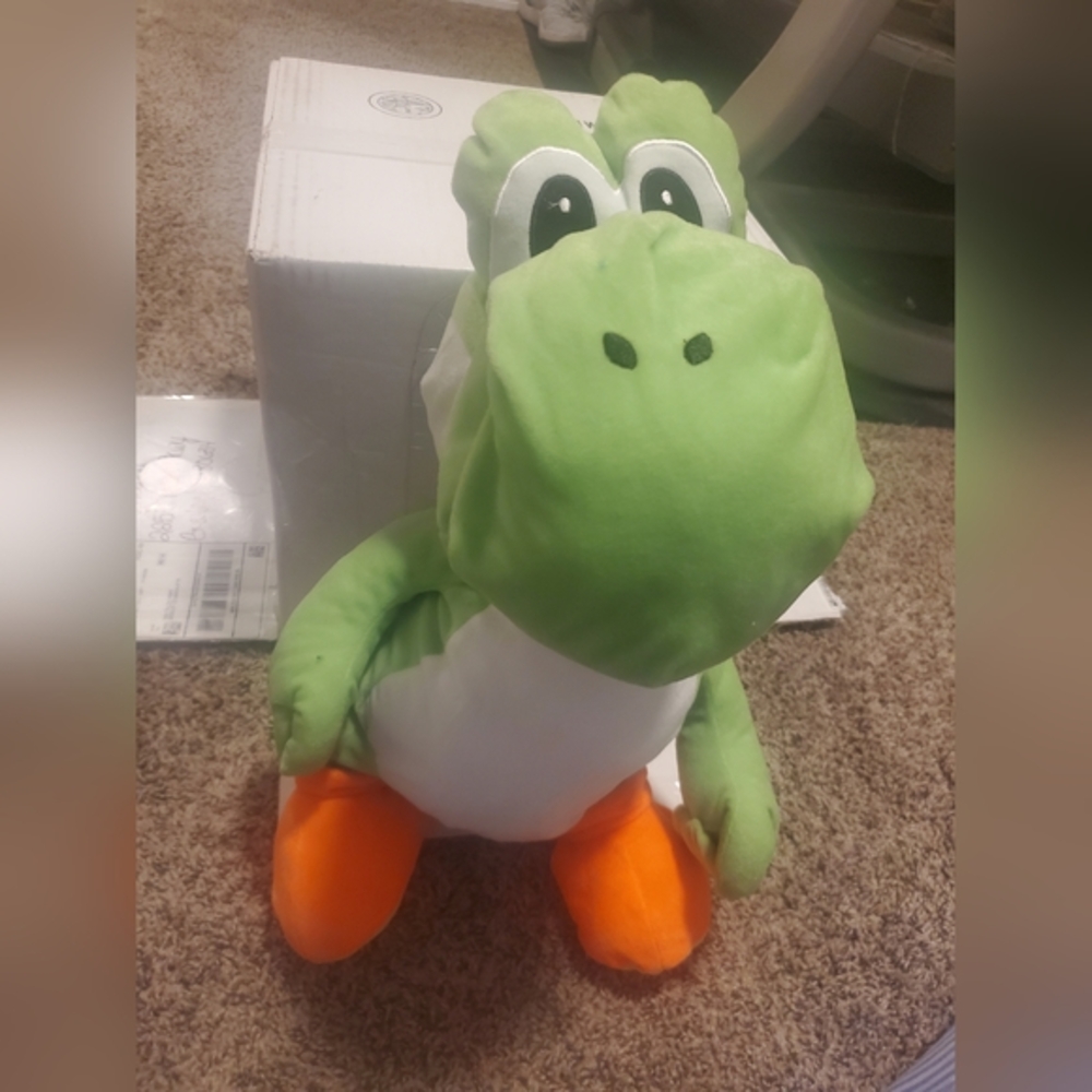 Green and Orange Yoshi Super Mario‎ Bros Plush